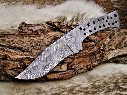 Damascus steel Blank Blade