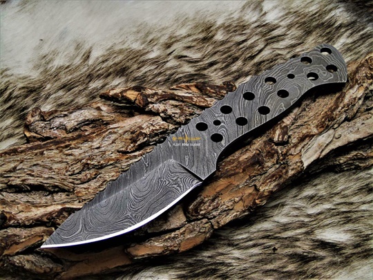 Damascus steel Blank Blade