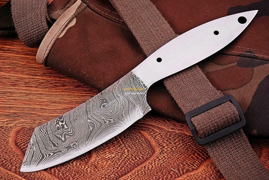 Damascus steel Blank Blade