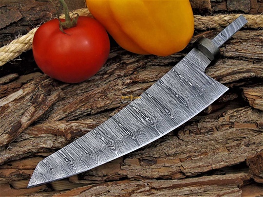 Carbon Steel Chef Blank Blade