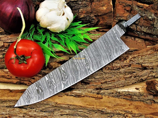 Carbon Steel Chef Blank Blade