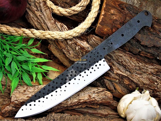 Carbon Steel Chef Blank Blade