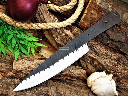 Carbon Steel Chef Blank Blade