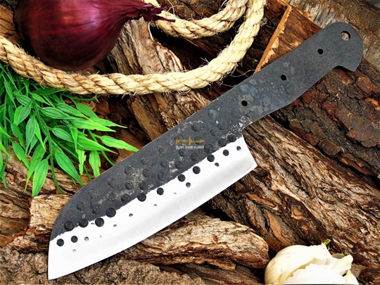 Carbon Steel Chef Blank Blade