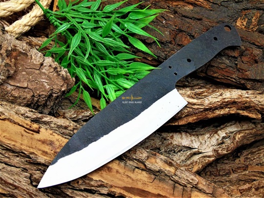 Carbon Steel Chef Blank Blade