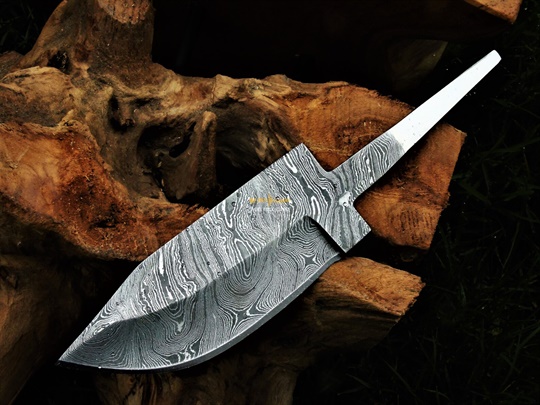 Damascus steel Blank Blade