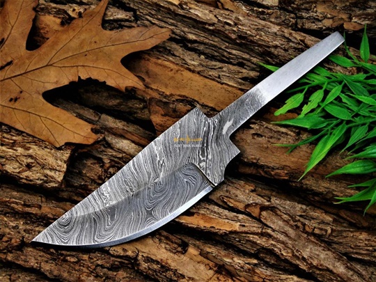 Damascus steel Blank Blade