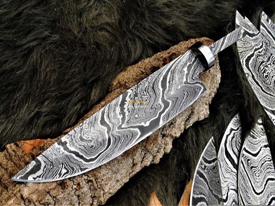 Damascus Steel Chef Blank Blade