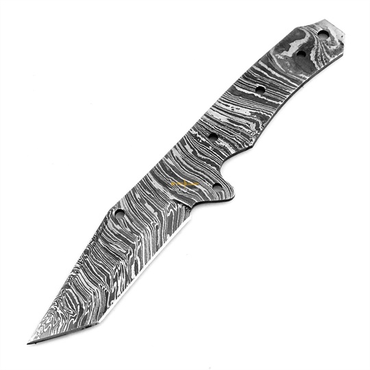 	Damascus steel Blank Blade