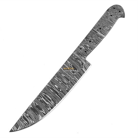 Damascus Steel Chef Blank Blade