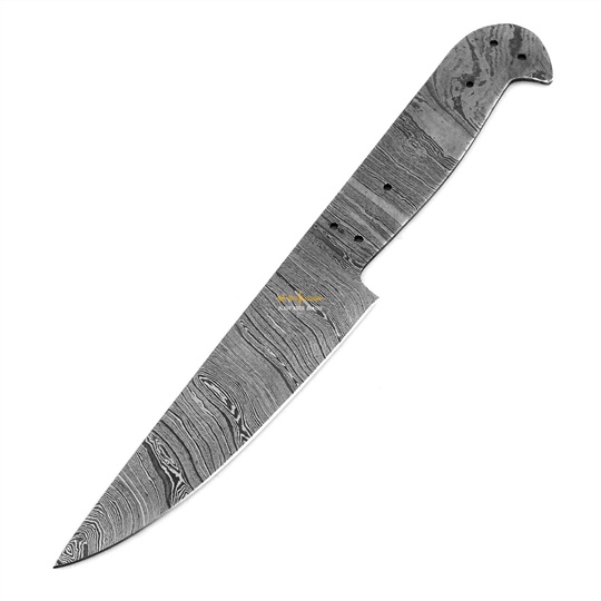 Damascus Steel Chef Blank Blade