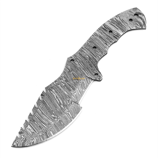 Damascus Steel Tracker Blank Blade