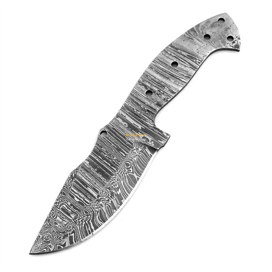 Damascus Steel Blank Blade Bushcraft 