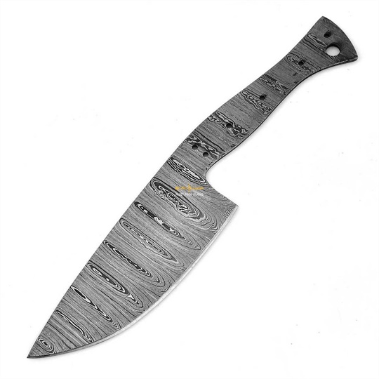 Damascus Steel Blank Blade Chef