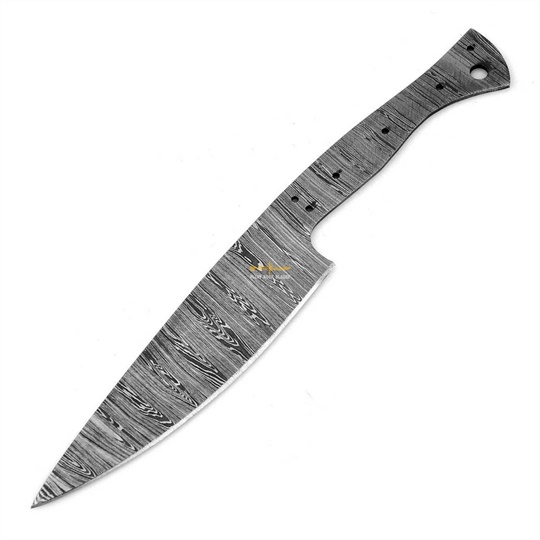 Damascus Steel Blank Blade Chef