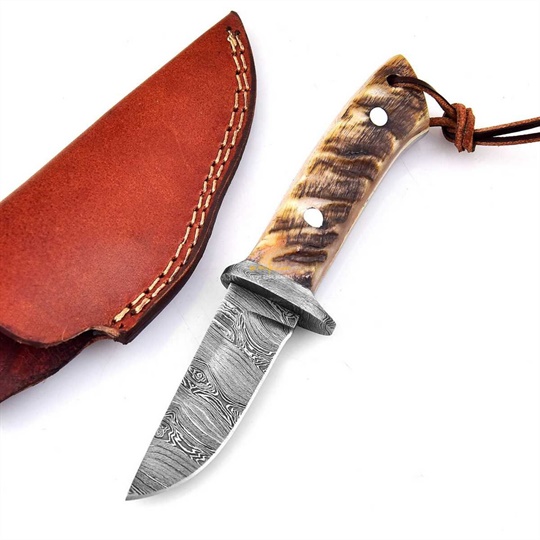 Damascus Steel Mini Skinner knife