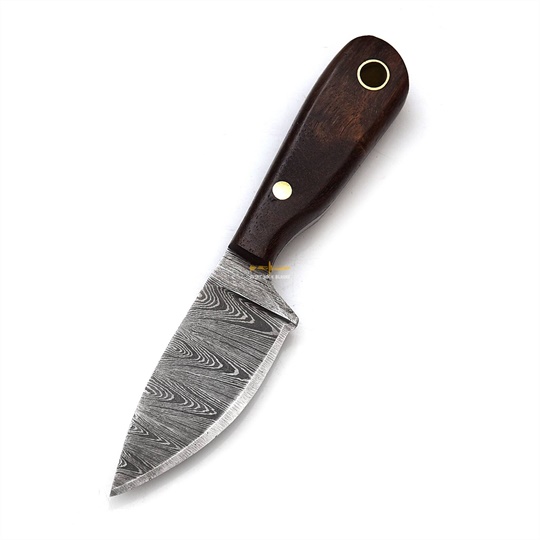 damascus steel neck knife