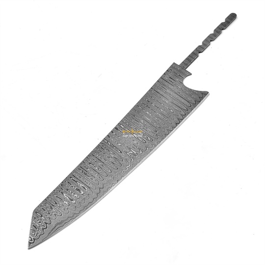 Damascus Steel Blank Blade Chef