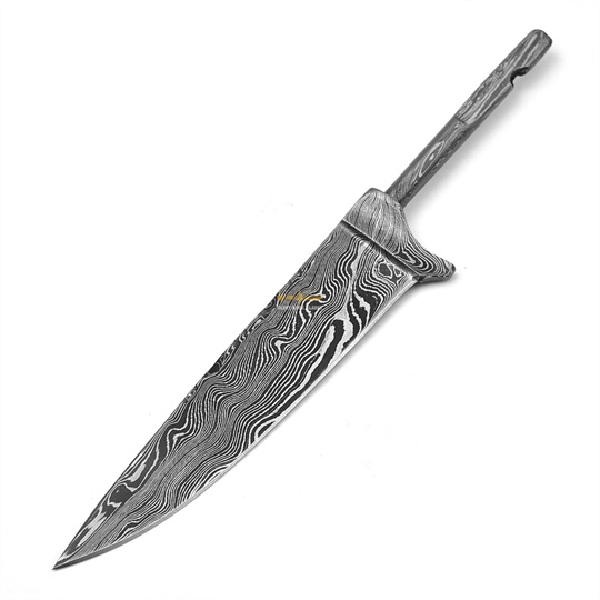 Damascus Steel Integral Blank Blade 