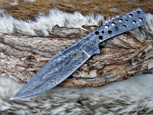 Damascus steel Blank Blade