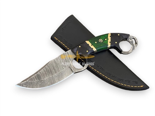 Damascus Steel Skinner Knife