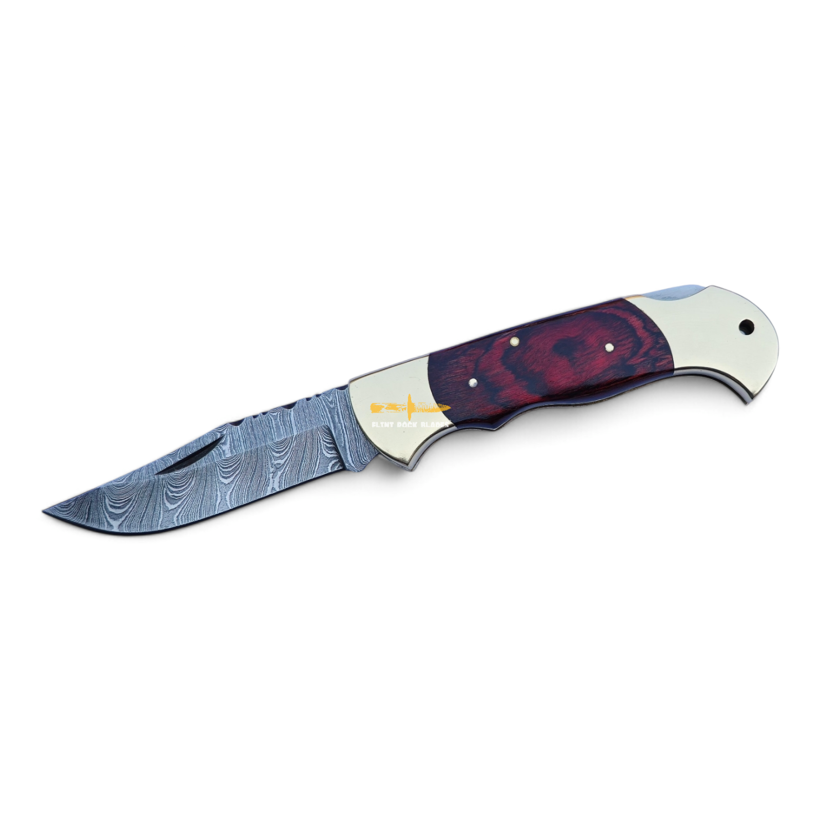 Damascus Steel Folding Knife