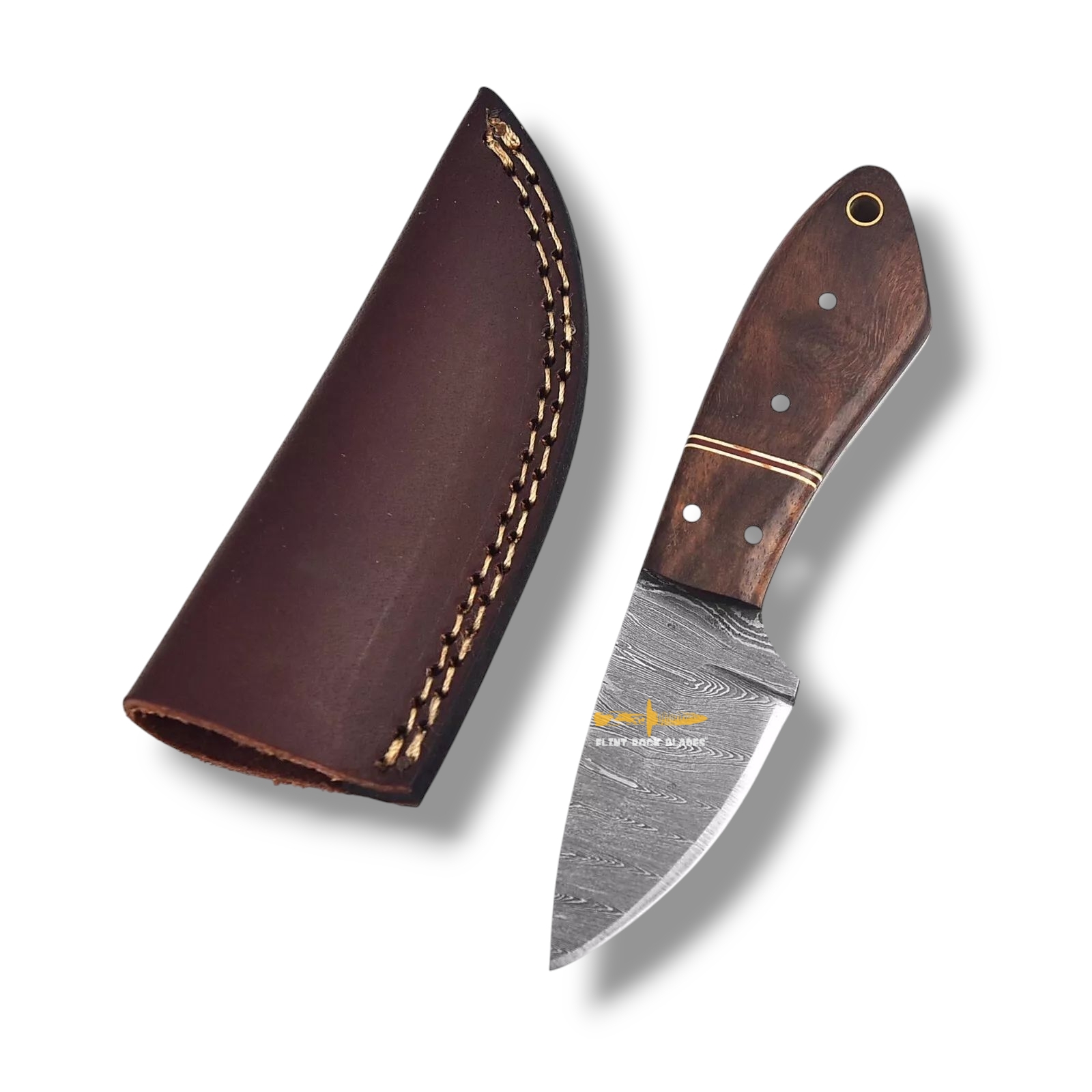 Damascus steel mini Knife 