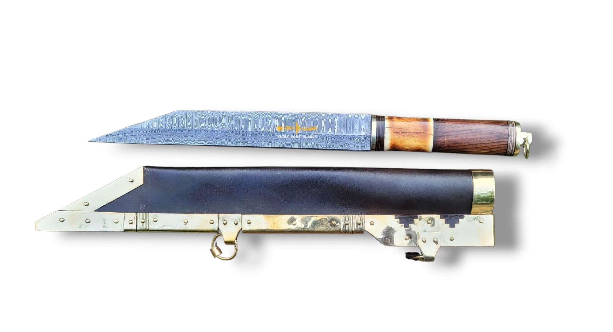 Damascus Viking Seax Knife