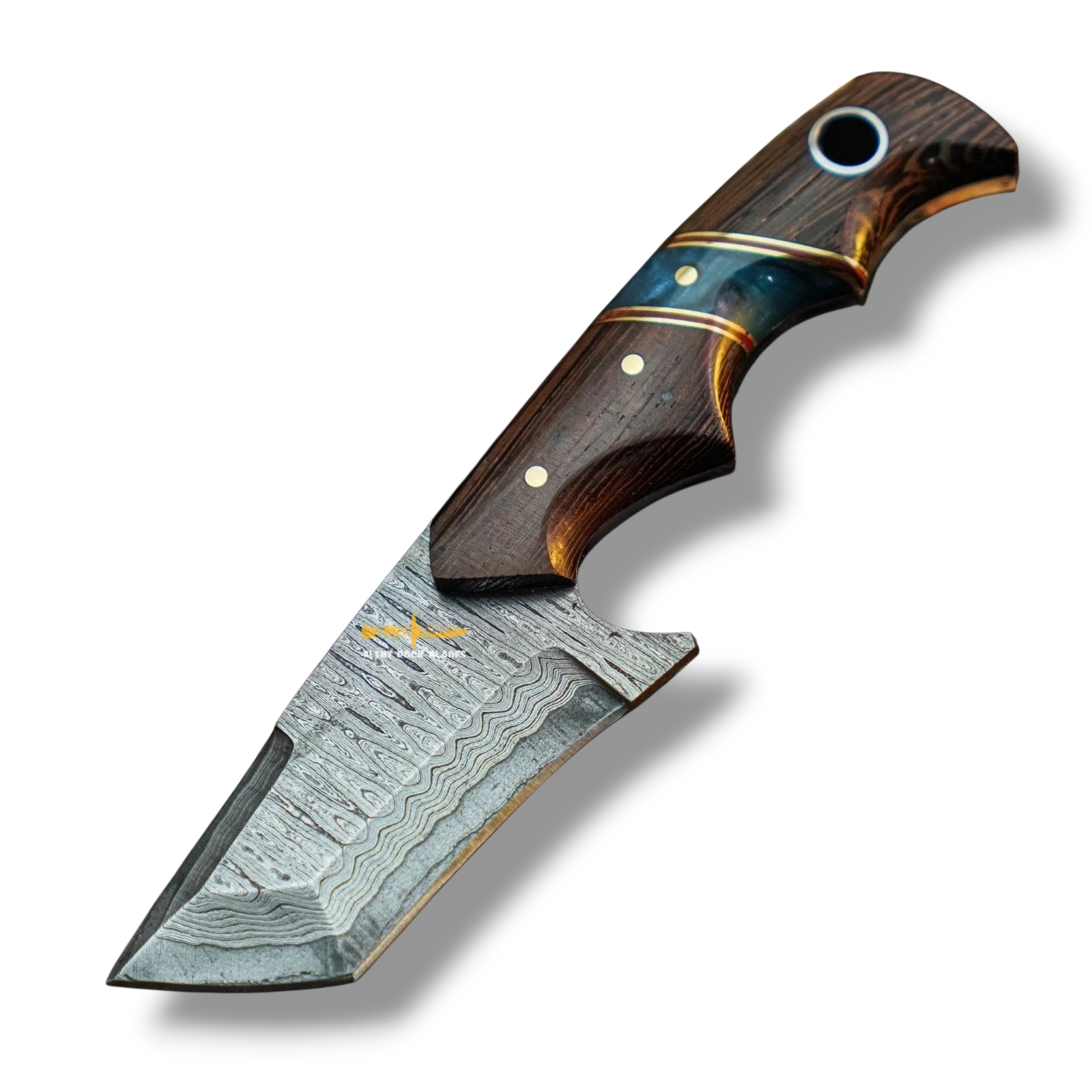 Damascus steel Tanto