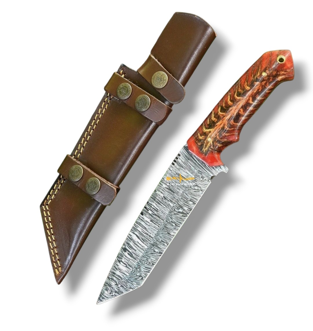 Damascus steel Tanto knife