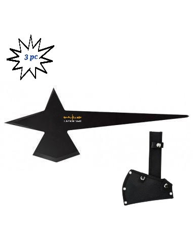 Stainless steel Throwing axes set of 3pc