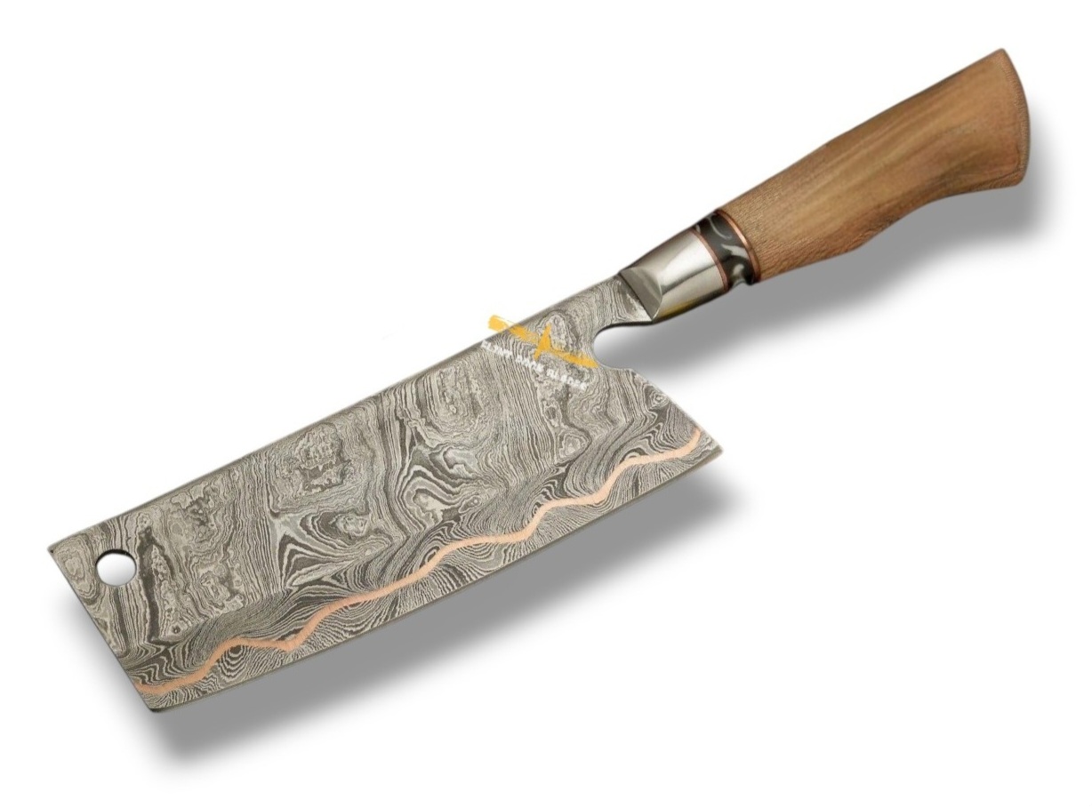 Damascus Steel Cleaver 