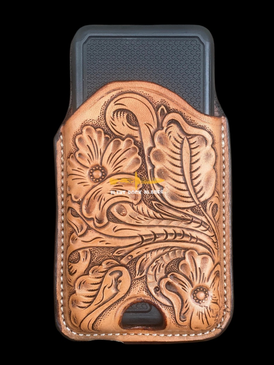 Cellular Leather Pouch