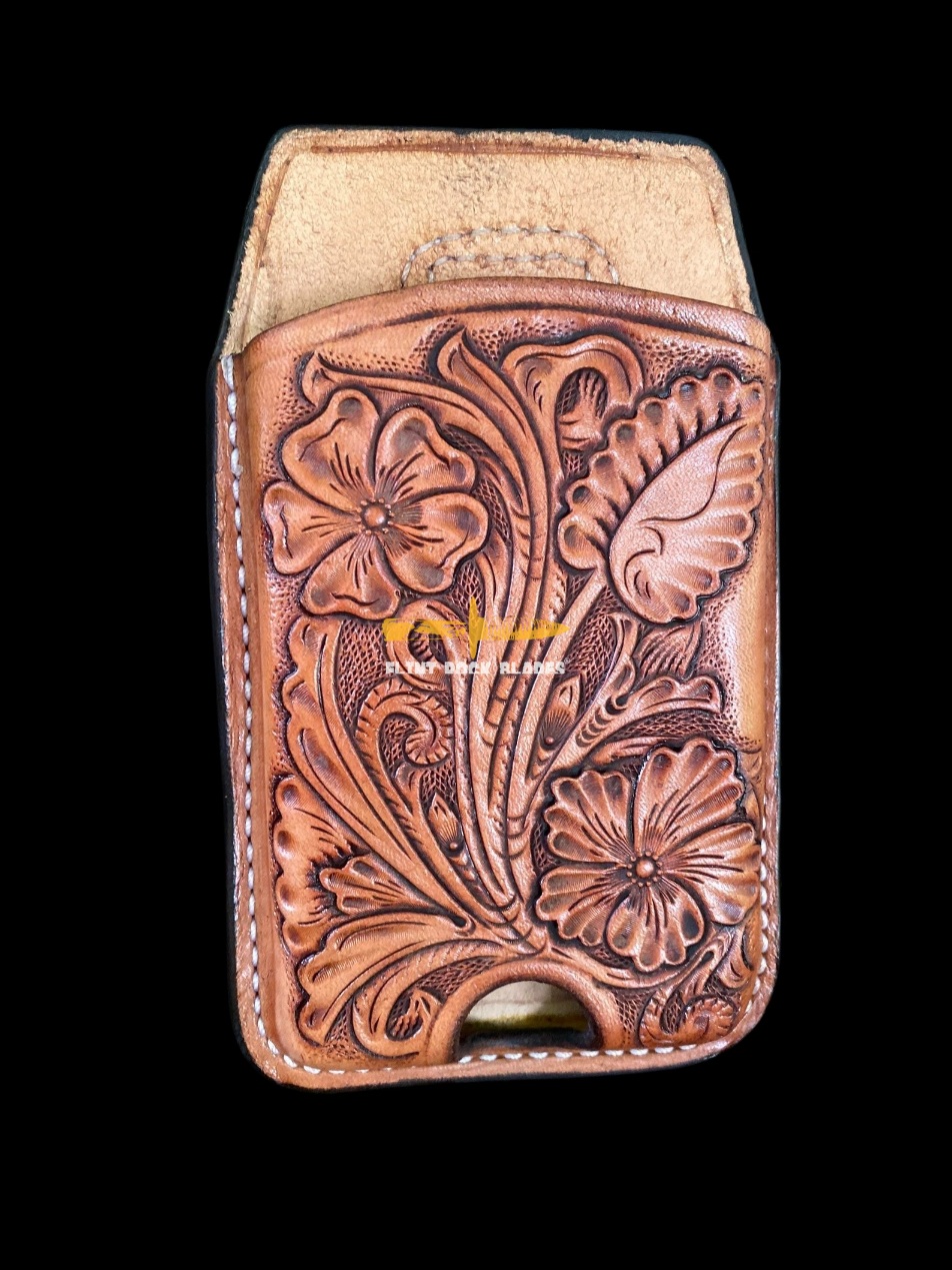 Cellular Leather Pouch