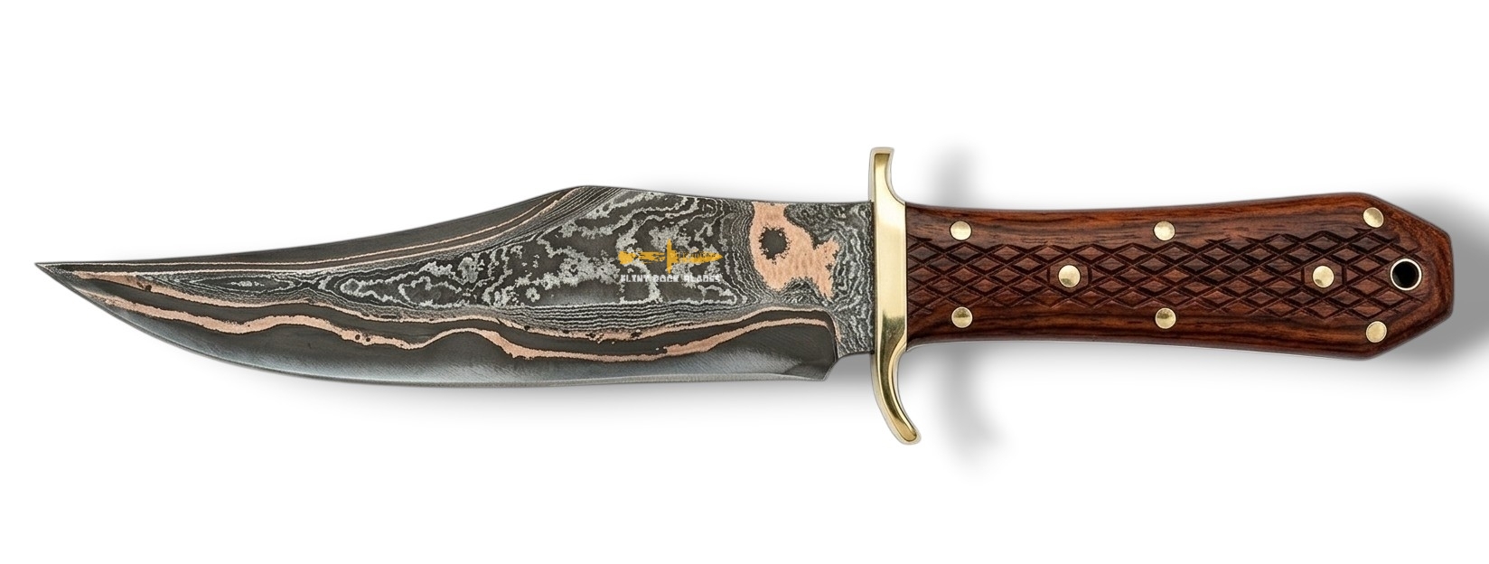 Copper Damascus bowie