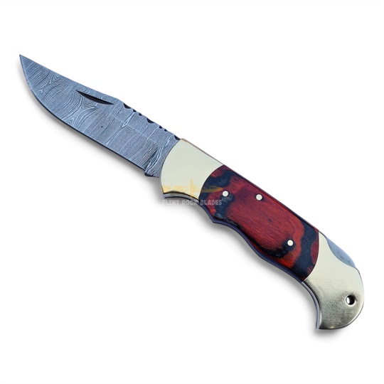 Damascus Steel Folding Knife