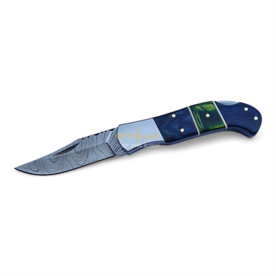Damascus Steel Folding Knife