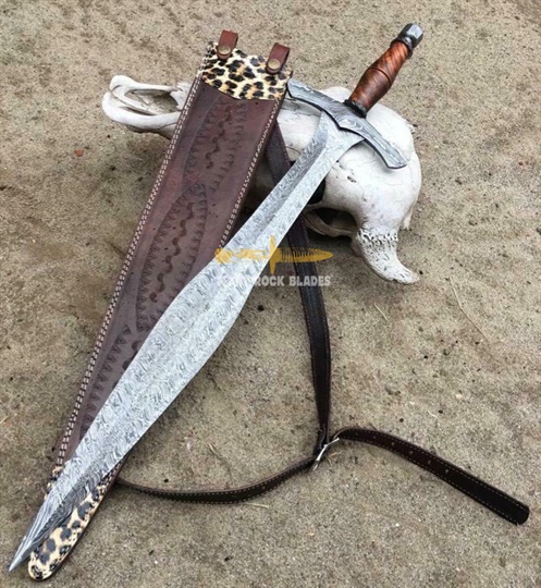 Damascus Steel Blade Sword