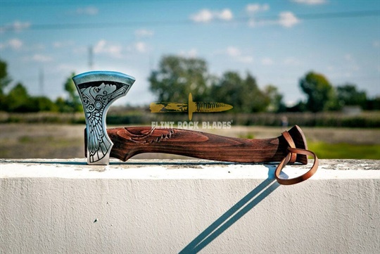 ETCHED Steel VIKING Axe