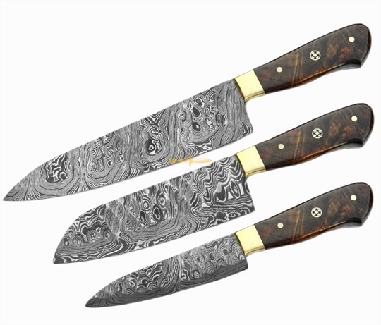 Damascus Steel Chef Set(3pc)