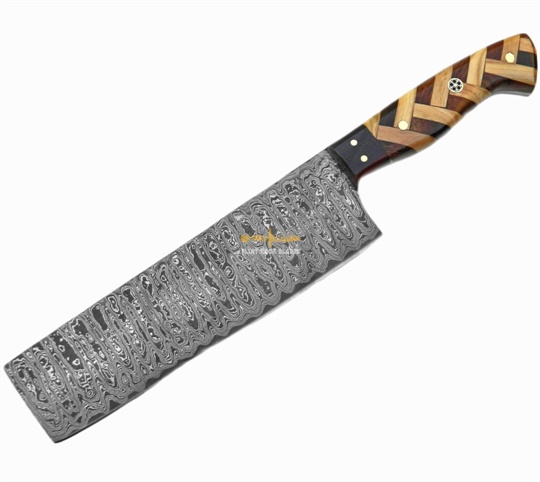 Damascus Steel Nakiri Knife