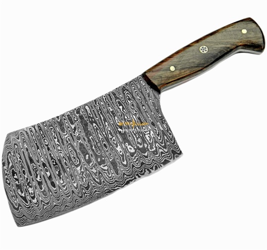 Damascus Steel Cleaver Knife